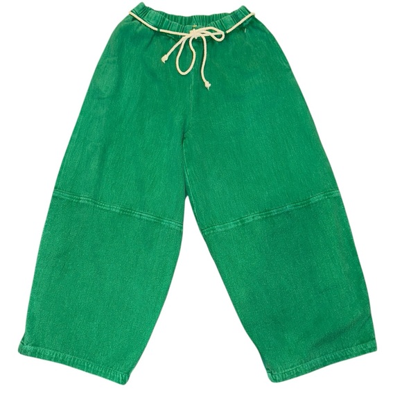 FREE PEOPLE WOMEN’S BARREL/PARACHUTE PANTS W/SIDE POCKET 100% cotton NWOT - Picture 1 of 5